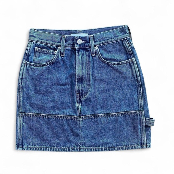 Helmut Lang Blue Denim Mini Skirt - Picture 1 of 7